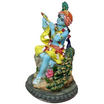 Kishor Krishna 6" Idol for Prosperity and Luck