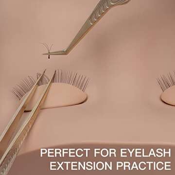 Pretty memory 3 Pairs Removable Eyelids for Lash Practice, Soft Silicone Rubber Replacement Eyelids for Eyelash Makeup Practice, Suitable for Different Kinds of Mannequin Heads