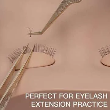 Pretty memory 3 Pairs Removable Eyelids for Lash Practice, Soft Silicone Rubber Replacement Eyelids for Eyelash Makeup Practice, Suitable for Different Kinds of Mannequin Heads