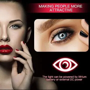 Yidoblo 96W 18" LED Ring Light Kit FE-480II White Photo Video Portrait Selfie Makeup YouTube Lighting Bicolor with Remote, Phone/Camera Holder, Mirror, Light Stand, Batteries&Chargers, Carry Bag