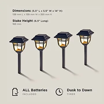 LampLust Solar Pathway Lights - Elegant Outdoor Lighting