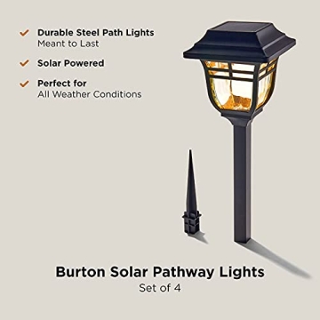 LampLust Solar Pathway Lights - Elegant Outdoor Lighting