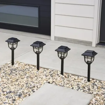 LampLust Solar Pathway Lights - Elegant Outdoor Lighting