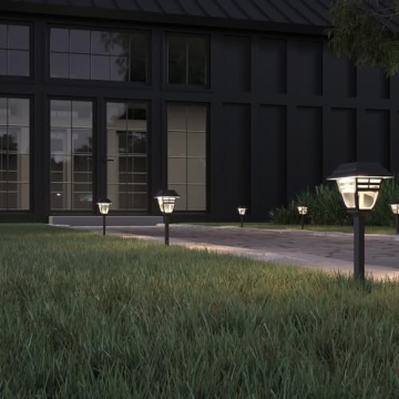 LampLust Solar Pathway Lights - Elegant Outdoor Lighting
