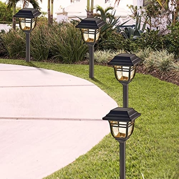 LampLust Solar Pathway Lights - Elegant Outdoor Lighting