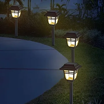 LampLust Solar Pathway Lights - Elegant Outdoor Lighting