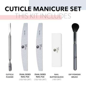 Revel Nail Tool Kit - Complete Dip Powder & Gel Polish Set with Essential Tools