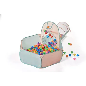 UTEX 3 in 1 Kids Play Tent with Tunnel and Ball Pit
