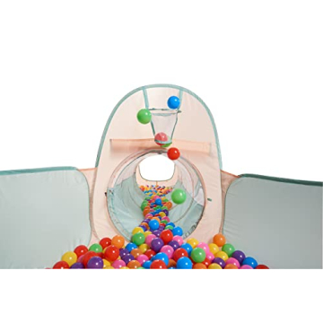 UTEX 3 in 1 Kids Play Tent with Tunnel and Ball Pit