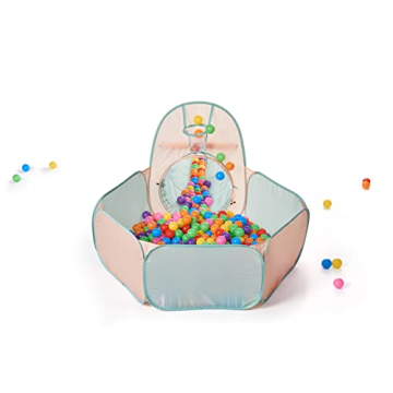 UTEX 3 in 1 Kids Play Tent with Tunnel and Ball Pit