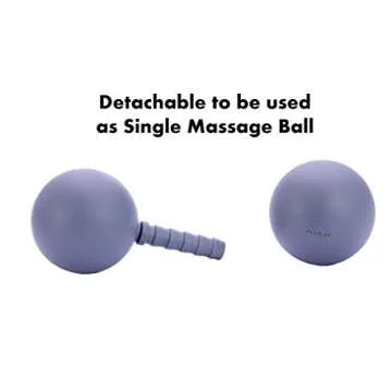 Adjustable Peanut Massage Ball Roller, Double Lacrosse Ball Acupoint Myofascial Release Muscle Knot Relaxer Mobility Trigger Point for Physical Therapy Self Deep Tissue Manual Massager Equipment Tool