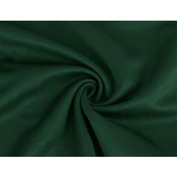 Moyabo Ladies Dresses for Church Tunic High Stretchy Juniors Vintage Dress with Sleeves Green X-Large