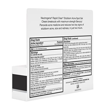 Neutrogena Rapid Clear Acne Treatment Gel 10% Benzoyl Peroxide