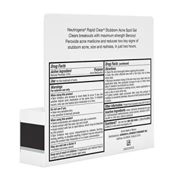 Neutrogena Rapid Clear Acne Treatment Gel 10% Benzoyl Peroxide
