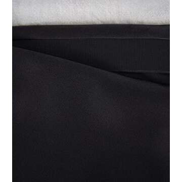 Women's Satin High Waist Hidden Elasticized Waistband Flared Casual A Line Midi Skirt