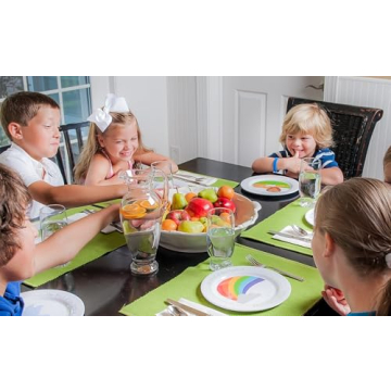Fruit-Full Kids Plate for Educational Mealtime Fun