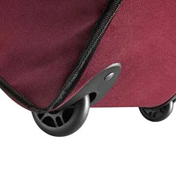 Rolling Wrapping Paper Organizer - Portable Gift Wrap Station with Storage and Organization for Holiday Gift Bags, Bows, and Ribbons by Elf Stor (Red)