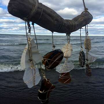 Eco-Friendly Sea Glass Mobile: Unique Beach Decor