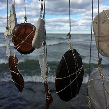 Eco-Friendly Sea Glass Mobile: Unique Beach Decor