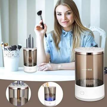 Brushly Pro Electric Makeup Brush Cleaner for All Brushes