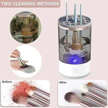 Brushly Pro Electric Makeup Brush Cleaner for All Brushes