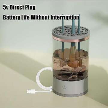 Brushly Pro Electric Makeup Brush Cleaner for All Brushes