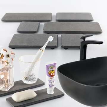 Diatomaceous Earth Coasters for Modern Home Organization