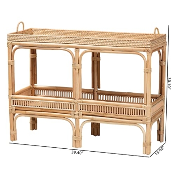 Stylish Bali & Pari Lombok Rattan Console Table