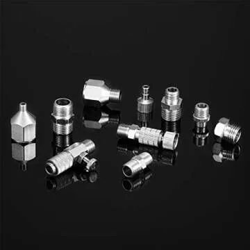 14 Pieces Airbrush Adapter Set Airbrush Quick Disconnect Fittings Hose Quick Release Adapter for Air Compressor