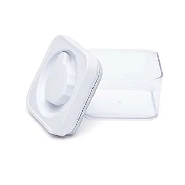 Amazon Basics 8-Piece Multi-Pack of Round and Square Airtight Food Storage Containers for Kitchen Pantry Organization, BPA Free Plastic