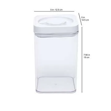 Amazon Basics 8-Piece Multi-Pack of Round and Square Airtight Food Storage Containers for Kitchen Pantry Organization, BPA Free Plastic