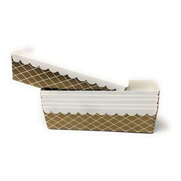 Simply Baked Paper Loaf Pan Set, Gold, 18 Count