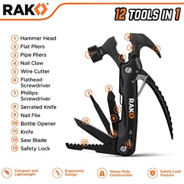 RAK Hammer Multitool - Perfect Gift for Him