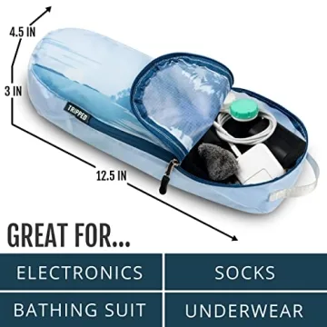 Large Packing Cubes for Travel-Extra Large Compression Packing Cube Luggage Organizers 7 Piece Set-Ultralight, Expandable/Compression Bags for Clothes by TRIPPED Travel Gear (Landscape)