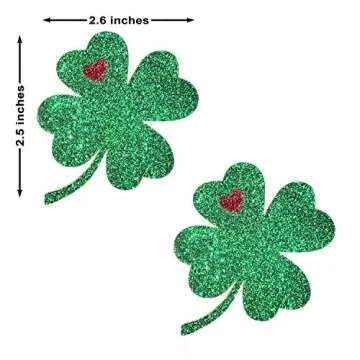 Kiss Me I'm Irish Glitter Pasties for Festivals and More