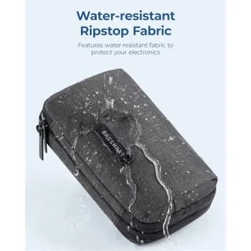 BAGSMART Grey Travel Tech Organizer for Tangle-Free Gadgets