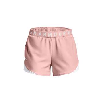 Under Armour Womens Play Up 3.0 Shorts, Retro Pink (676) / White, Small