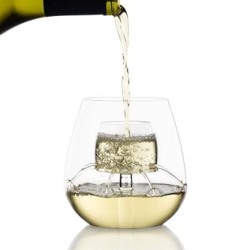 Patented Stemless Aerating Wine Glasses by Chevalier