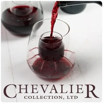 Patented Stemless Aerating Wine Glasses by Chevalier