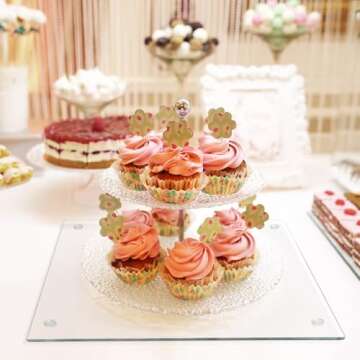 Seelenruhe Tempered Glass Cutting Boards for Kitchen Counter, Clear Cutting Boards for Countertop, Non-Slip, Heat-Resistant, Machine Washable, Easy to Clean, Kitchen Decoration, 16x12 & 12x8 2PCS