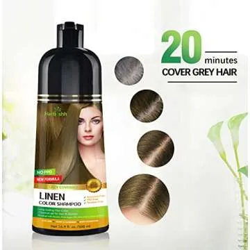 Herbishh Hair Color Shampoo - Ammonia-Free 3-in-1 Formula