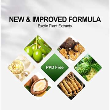 Herbishh Hair Color Shampoo - Ammonia-Free 3-in-1 Formula