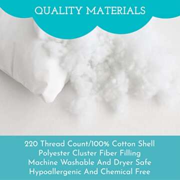 Little Sleepy Head Toddler Pillow 13x18 - Hypoallergenic Ergonomic Pillow for Sleeping, Kids Pillow, Nursery Pillow, Soft Neck Support Pillow (1-Pack)