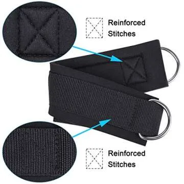 Techion Adjustable Fitness Ankle Straps - Comfort and Quality