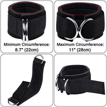 Techion Adjustable Fitness Ankle Straps - Comfort and Quality