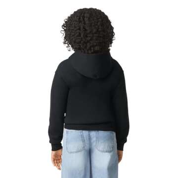 Gildan Youth Full Zip Hoodie Sweatshirt - Comfortable & Durable