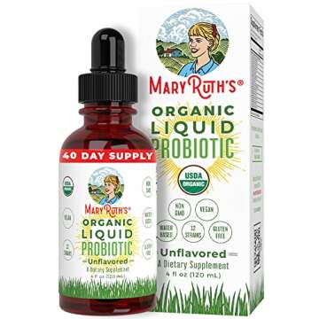 USDA Organic Liquid Probiotic for Digestive Health by MaryRuth