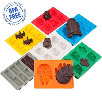 Star Wars Character Ice Cube Molds - Perfect for Parties