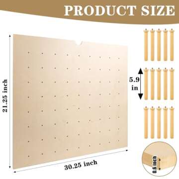 Mezurun Pegboard Drawer Organizer（30×21in） Peg Board for Drawers,Peg Board Drawer Organizer Kit...