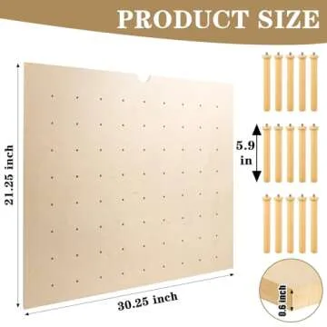 Mezurun Pegboard Drawer Organizer（30×21in） Peg Board for Drawers,Peg Board Drawer Organizer Kit...